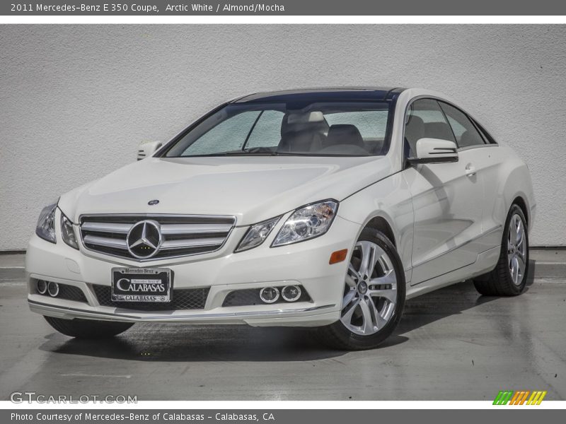 Arctic White / Almond/Mocha 2011 Mercedes-Benz E 350 Coupe