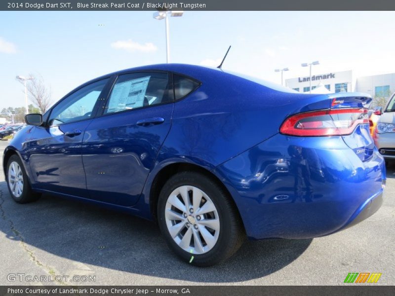 Blue Streak Pearl Coat / Black/Light Tungsten 2014 Dodge Dart SXT