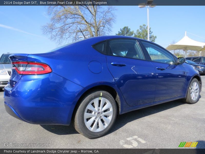 Blue Streak Pearl Coat / Black/Light Tungsten 2014 Dodge Dart SXT