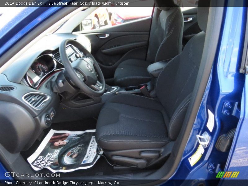 Blue Streak Pearl Coat / Black/Light Tungsten 2014 Dodge Dart SXT