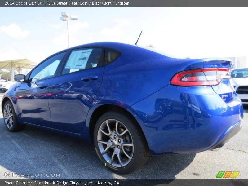 Blue Streak Pearl Coat / Black/Light Tungsten 2014 Dodge Dart SXT