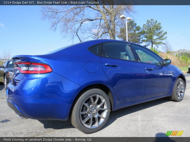 Blue Streak Pearl Coat / Black/Light Tungsten 2014 Dodge Dart SXT