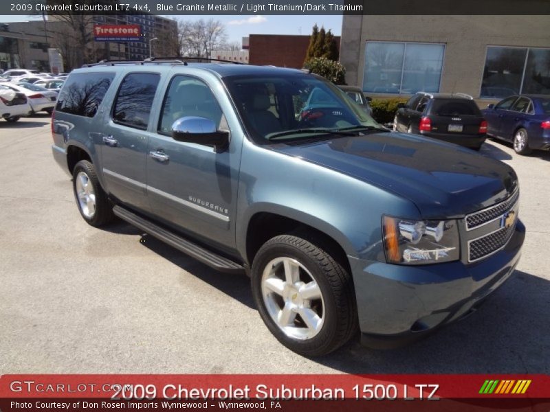Blue Granite Metallic / Light Titanium/Dark Titanium 2009 Chevrolet Suburban LTZ 4x4
