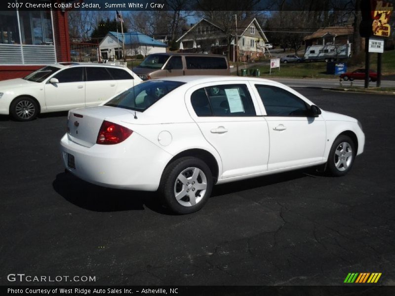 Summit White / Gray 2007 Chevrolet Cobalt LS Sedan