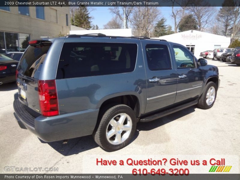 Blue Granite Metallic / Light Titanium/Dark Titanium 2009 Chevrolet Suburban LTZ 4x4