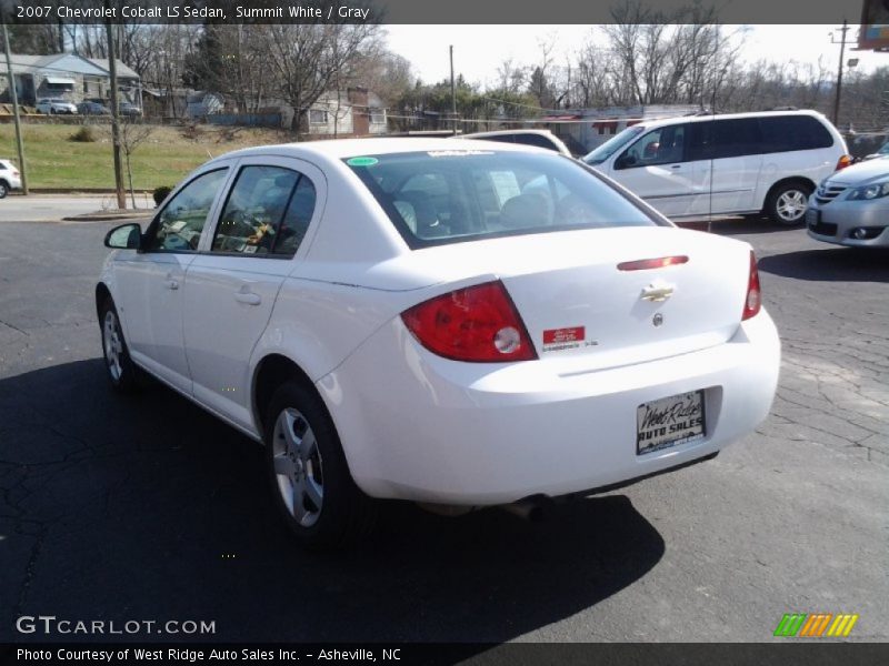 Summit White / Gray 2007 Chevrolet Cobalt LS Sedan