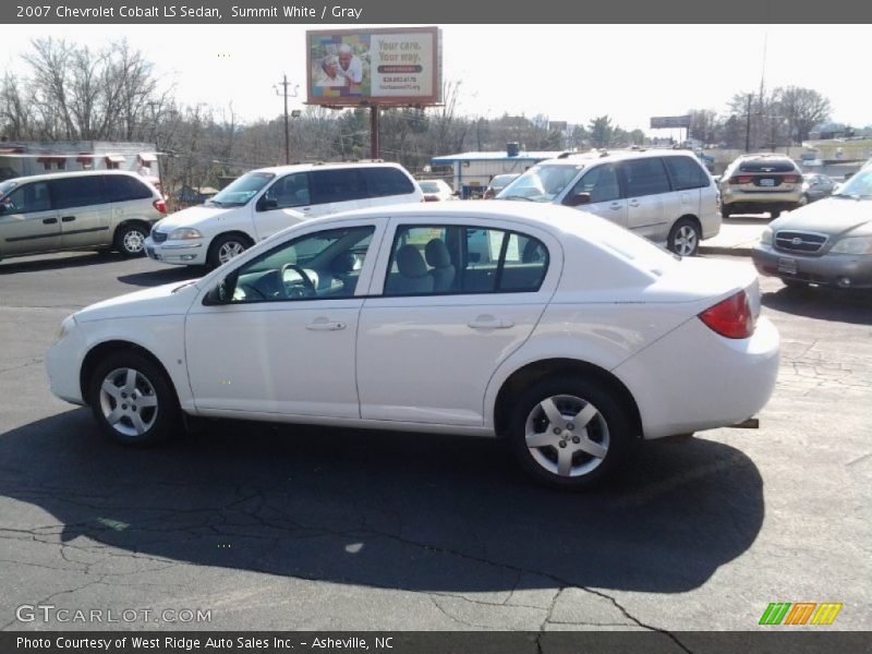 Summit White / Gray 2007 Chevrolet Cobalt LS Sedan