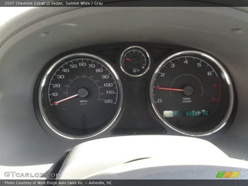 Summit White / Gray 2007 Chevrolet Cobalt LS Sedan