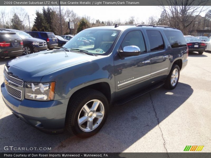 Blue Granite Metallic / Light Titanium/Dark Titanium 2009 Chevrolet Suburban LTZ 4x4