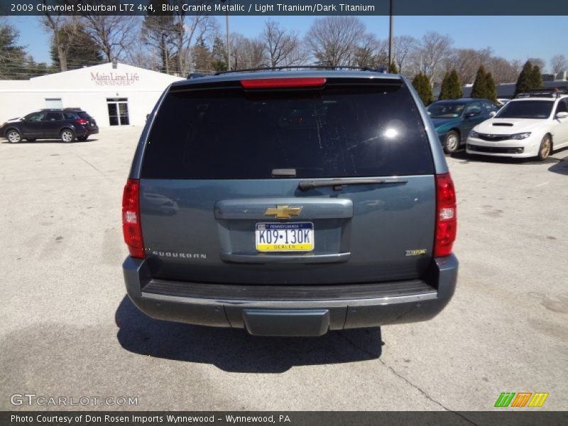 Blue Granite Metallic / Light Titanium/Dark Titanium 2009 Chevrolet Suburban LTZ 4x4