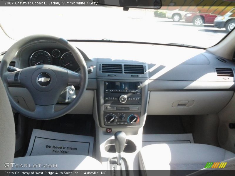 Summit White / Gray 2007 Chevrolet Cobalt LS Sedan