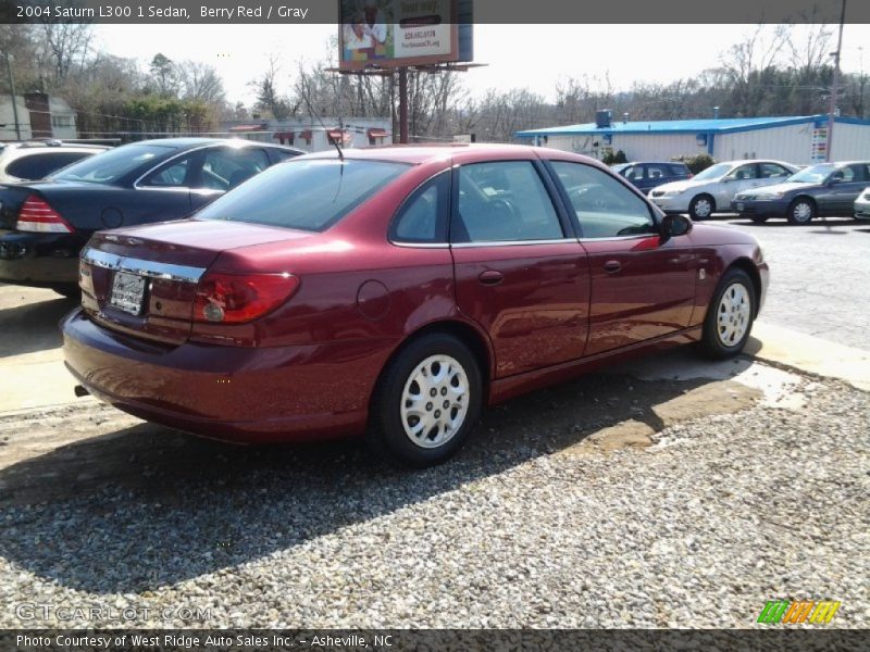 Berry Red / Gray 2004 Saturn L300 1 Sedan