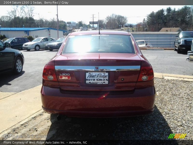 Berry Red / Gray 2004 Saturn L300 1 Sedan