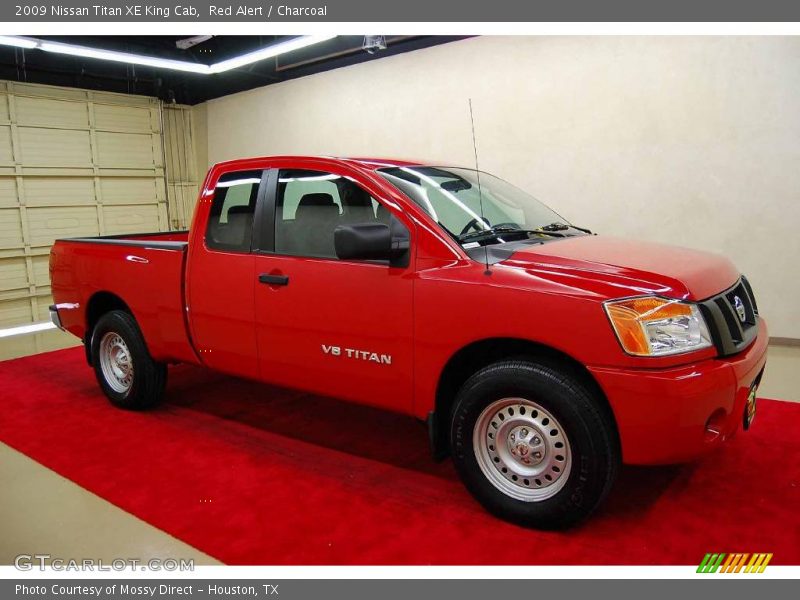 Red Alert / Charcoal 2009 Nissan Titan XE King Cab