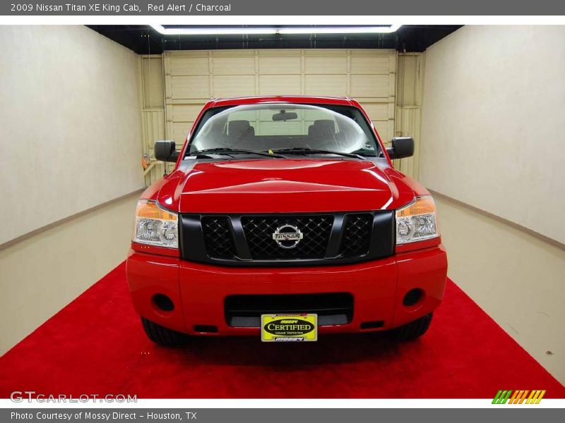 Red Alert / Charcoal 2009 Nissan Titan XE King Cab