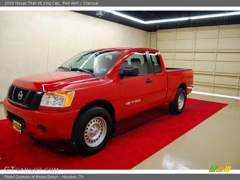 Red Alert / Charcoal 2009 Nissan Titan XE King Cab