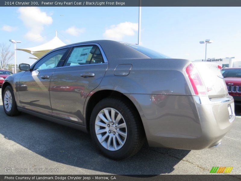 Pewter Grey Pearl Coat / Black/Light Frost Beige 2014 Chrysler 300