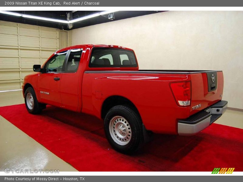 Red Alert / Charcoal 2009 Nissan Titan XE King Cab
