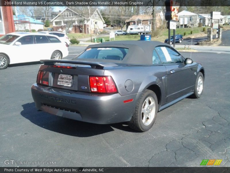 Dark Shadow Grey Metallic / Medium Graphite 2004 Ford Mustang V6 Convertible