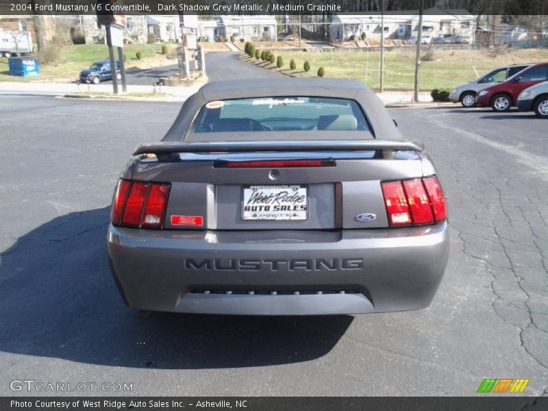 Dark Shadow Grey Metallic / Medium Graphite 2004 Ford Mustang V6 Convertible