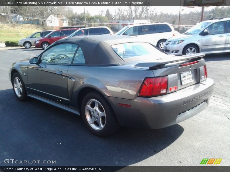 Dark Shadow Grey Metallic / Medium Graphite 2004 Ford Mustang V6 Convertible