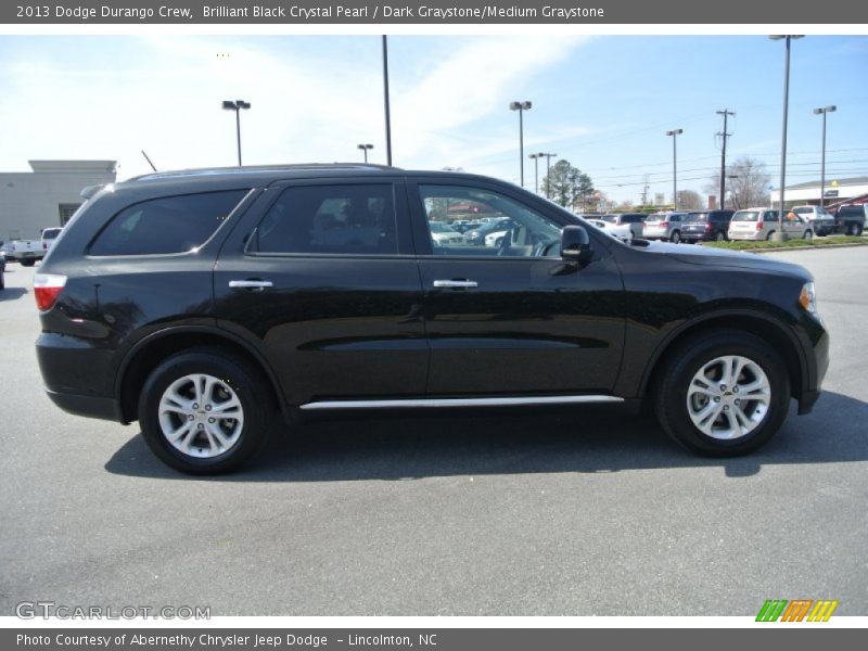 Brilliant Black Crystal Pearl / Dark Graystone/Medium Graystone 2013 Dodge Durango Crew