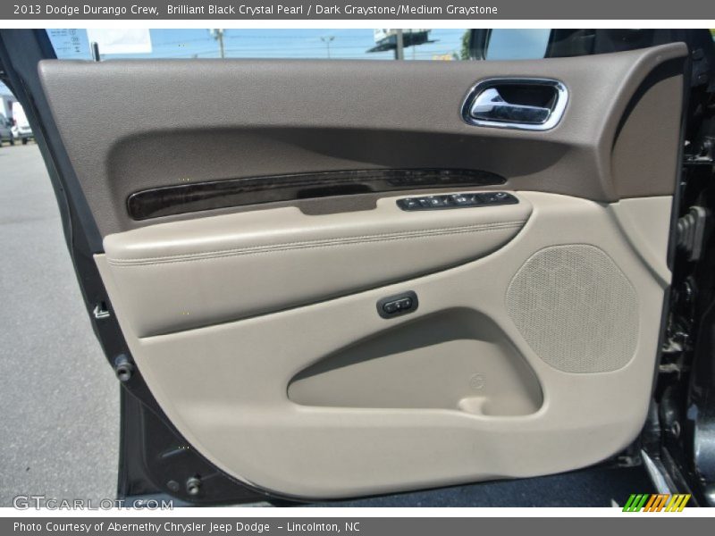Brilliant Black Crystal Pearl / Dark Graystone/Medium Graystone 2013 Dodge Durango Crew