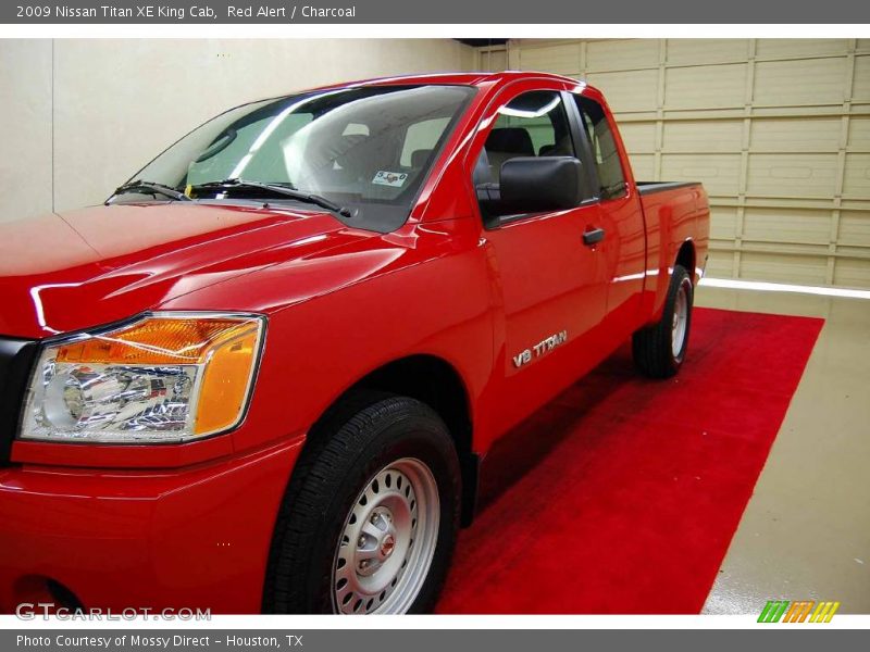 Red Alert / Charcoal 2009 Nissan Titan XE King Cab