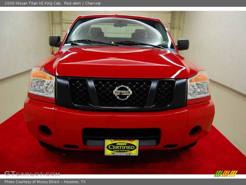 Red Alert / Charcoal 2009 Nissan Titan XE King Cab