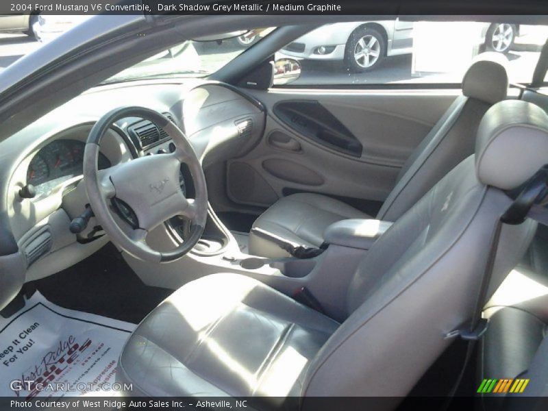  2004 Mustang V6 Convertible Medium Graphite Interior