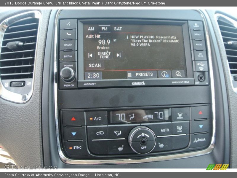 Brilliant Black Crystal Pearl / Dark Graystone/Medium Graystone 2013 Dodge Durango Crew