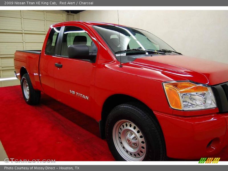 Red Alert / Charcoal 2009 Nissan Titan XE King Cab