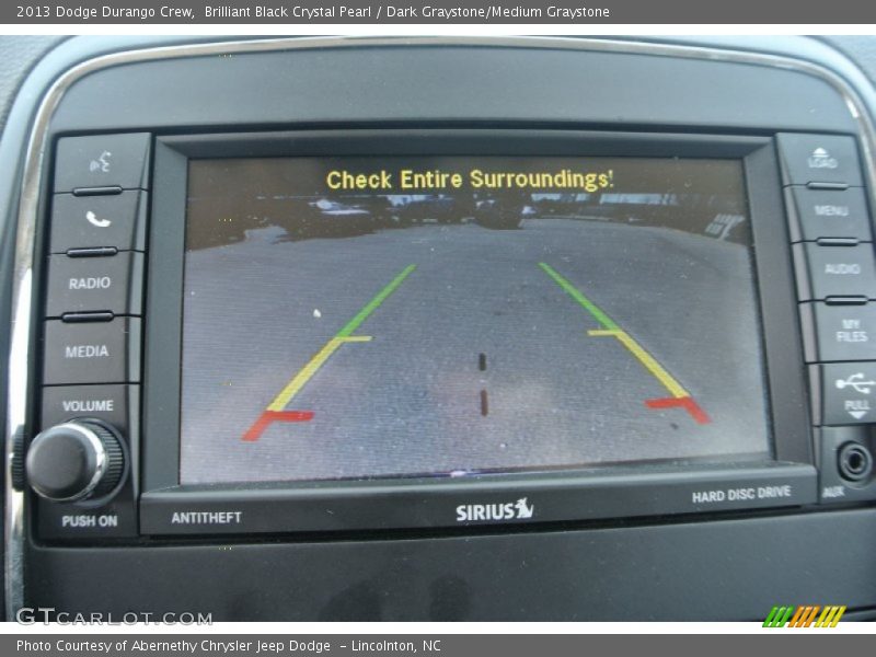 Brilliant Black Crystal Pearl / Dark Graystone/Medium Graystone 2013 Dodge Durango Crew