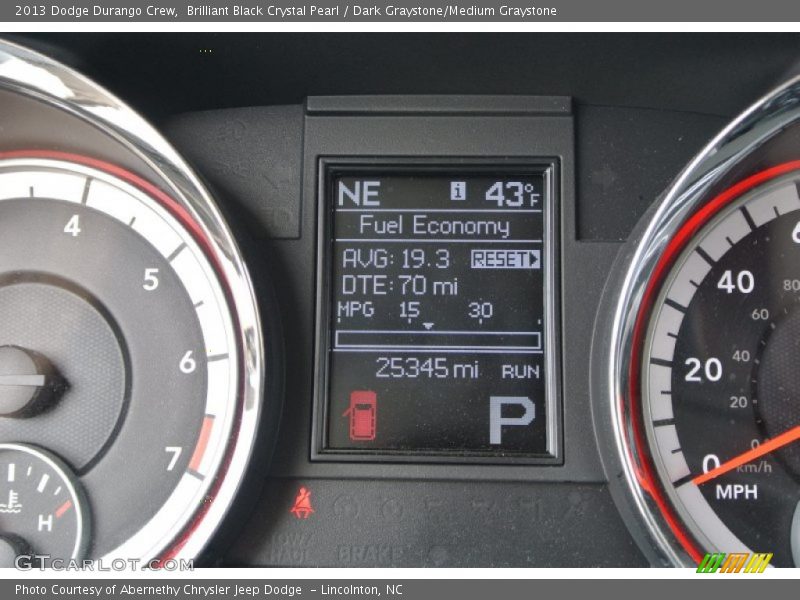 Brilliant Black Crystal Pearl / Dark Graystone/Medium Graystone 2013 Dodge Durango Crew