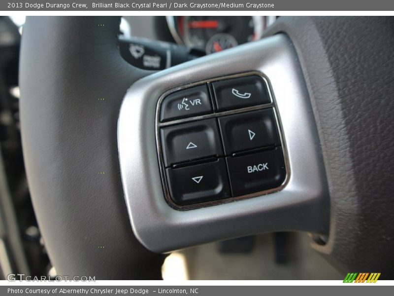 Brilliant Black Crystal Pearl / Dark Graystone/Medium Graystone 2013 Dodge Durango Crew