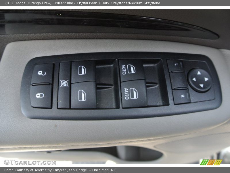 Brilliant Black Crystal Pearl / Dark Graystone/Medium Graystone 2013 Dodge Durango Crew
