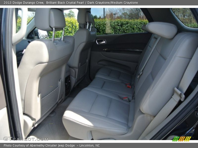 Brilliant Black Crystal Pearl / Dark Graystone/Medium Graystone 2013 Dodge Durango Crew
