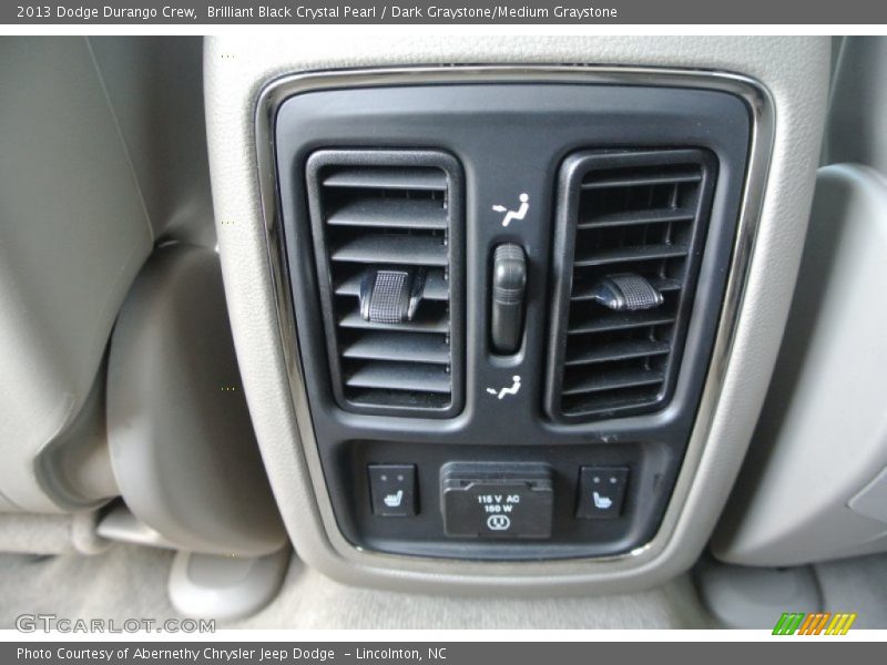 Brilliant Black Crystal Pearl / Dark Graystone/Medium Graystone 2013 Dodge Durango Crew