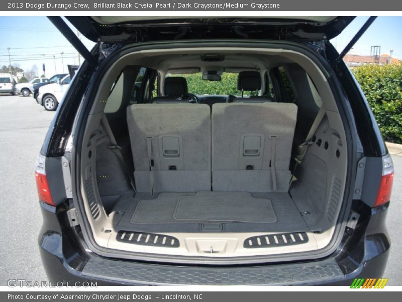 Brilliant Black Crystal Pearl / Dark Graystone/Medium Graystone 2013 Dodge Durango Crew