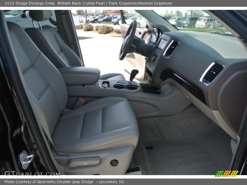 Brilliant Black Crystal Pearl / Dark Graystone/Medium Graystone 2013 Dodge Durango Crew