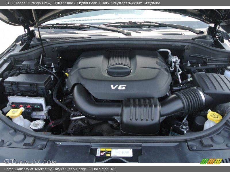 Brilliant Black Crystal Pearl / Dark Graystone/Medium Graystone 2013 Dodge Durango Crew
