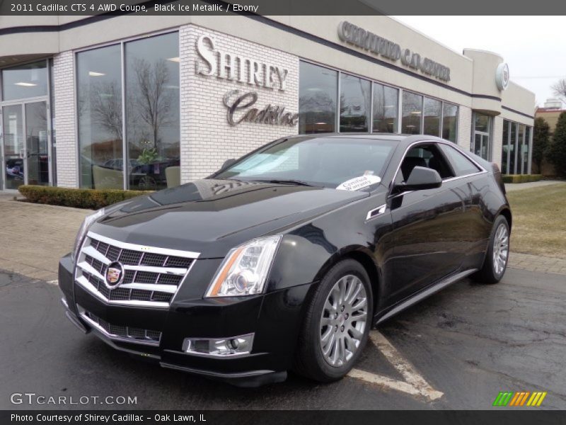 Black Ice Metallic / Ebony 2011 Cadillac CTS 4 AWD Coupe