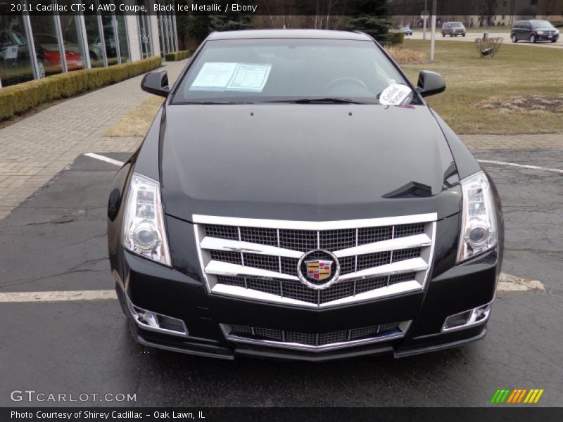 Black Ice Metallic / Ebony 2011 Cadillac CTS 4 AWD Coupe