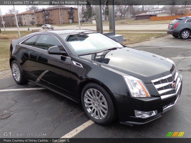 Black Ice Metallic / Ebony 2011 Cadillac CTS 4 AWD Coupe
