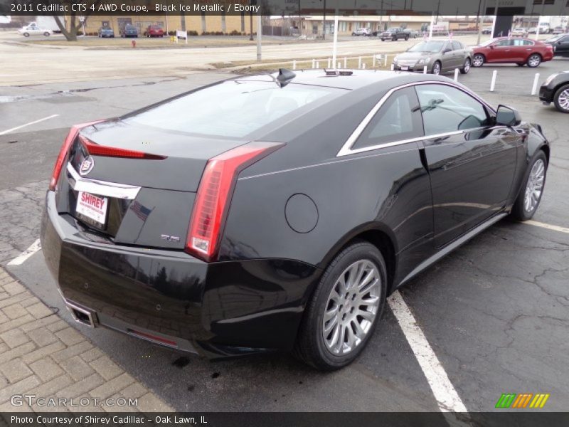 Black Ice Metallic / Ebony 2011 Cadillac CTS 4 AWD Coupe