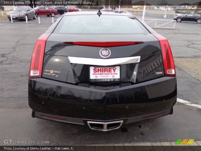 Black Ice Metallic / Ebony 2011 Cadillac CTS 4 AWD Coupe