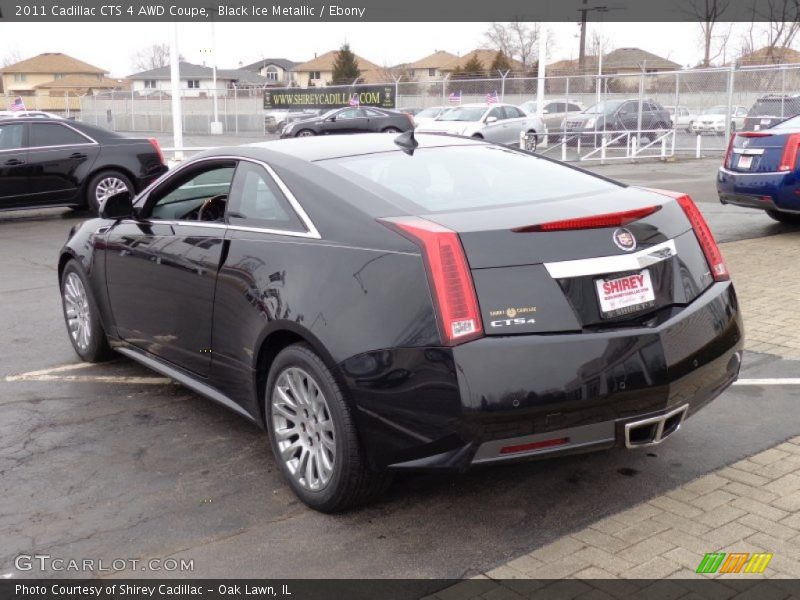 Black Ice Metallic / Ebony 2011 Cadillac CTS 4 AWD Coupe
