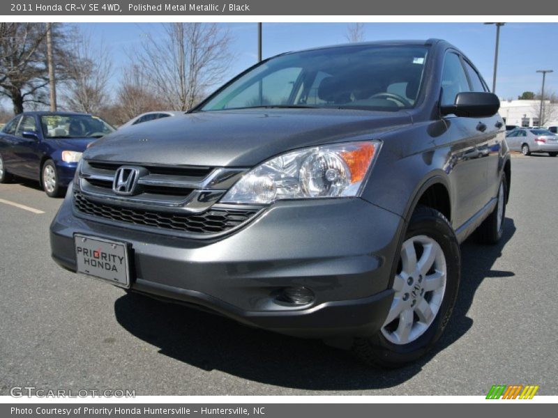 Polished Metal Metallic / Black 2011 Honda CR-V SE 4WD