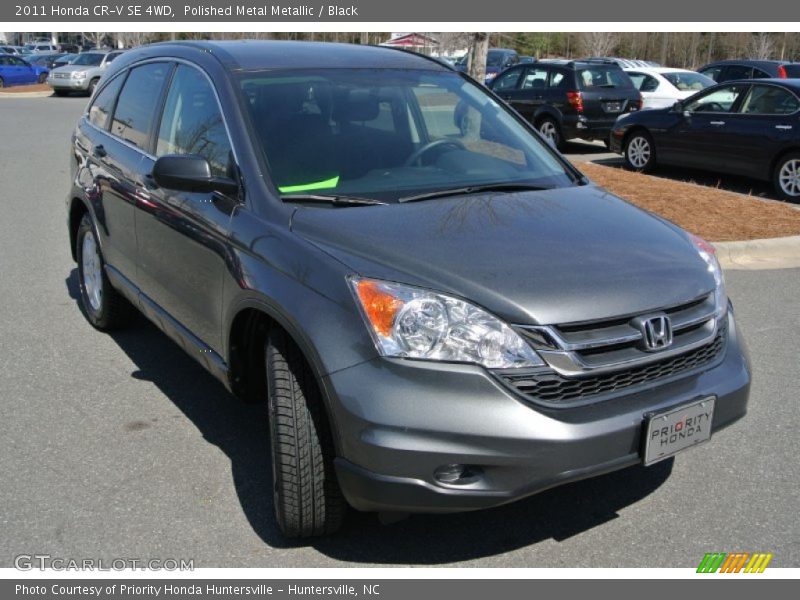Polished Metal Metallic / Black 2011 Honda CR-V SE 4WD
