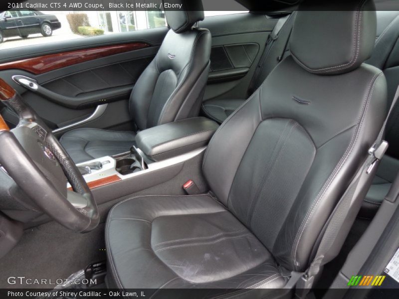 Black Ice Metallic / Ebony 2011 Cadillac CTS 4 AWD Coupe